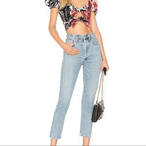 Agolde Riley High Rise Straight Crop 26